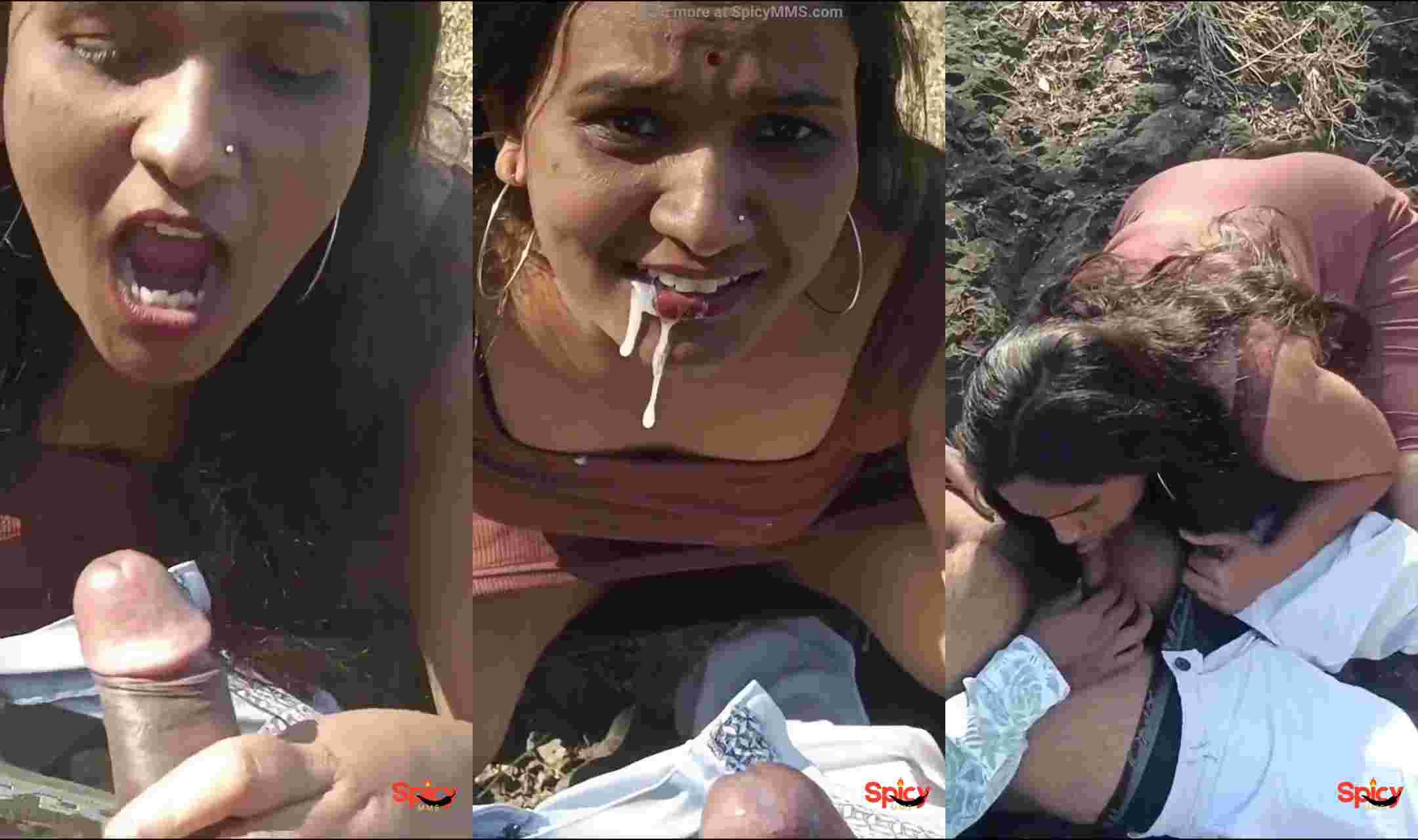 Marathi Bhabhi Blowjob and Cum in Mouth XXX Video