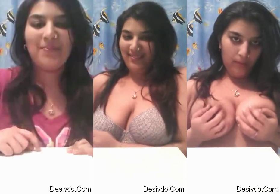 Desi Chubby Girl Pressing Her Big Boobs Nude Clip
