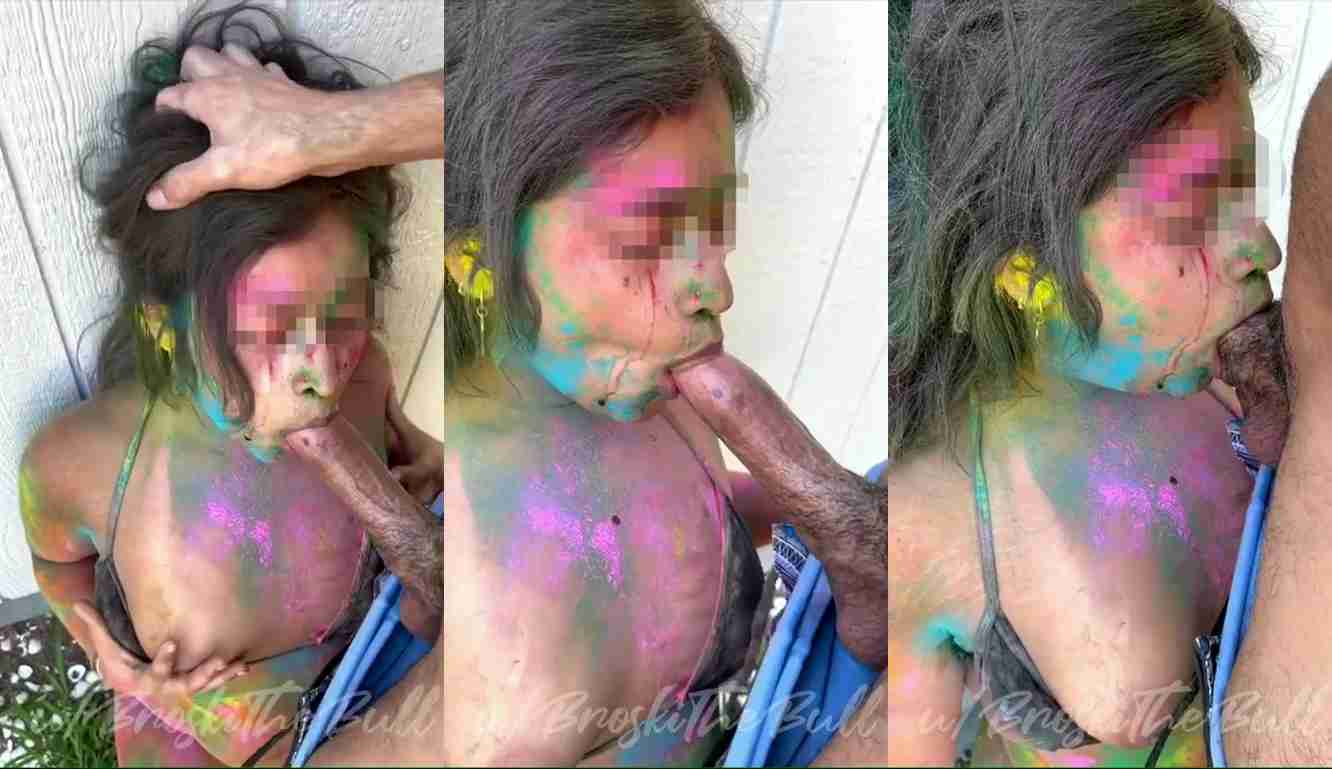 Sexy Girl Sucking My Dick After Playing Holi XXX Porn Video