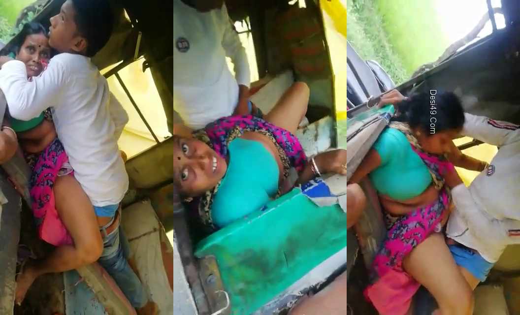 Young Boy Fucking Desi Aunty in Auto Rickshaw XXX Video