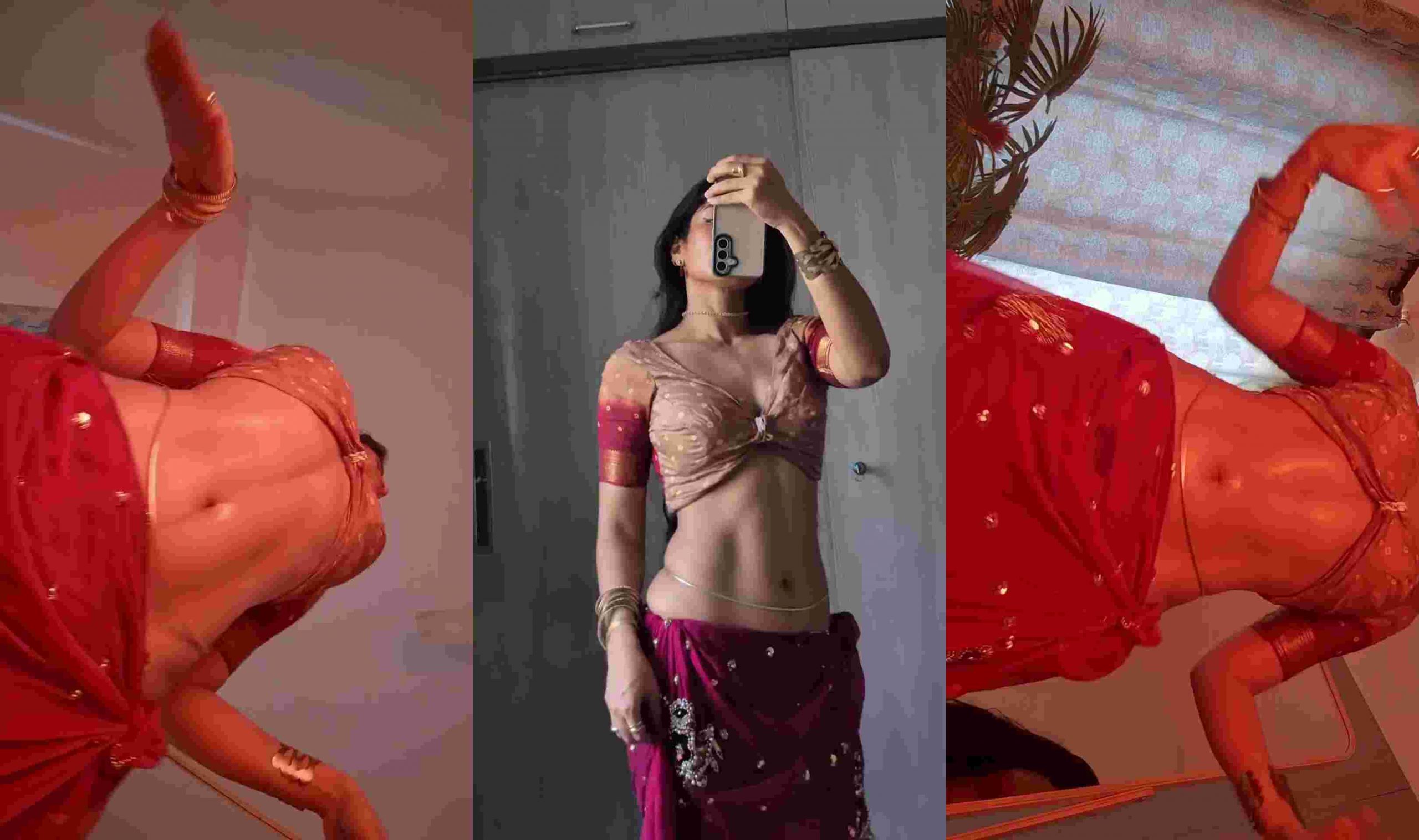 Super Sexy Girl Navel and Curvy Nude Figure Video